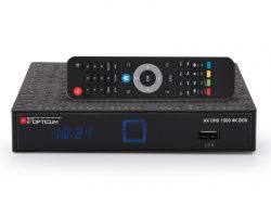 DVB-S HDTV Android TV-Box OPTICUM UHD 1500 UHD/4K für 49,95 Euro (79,99 € Idealo) @Pollin