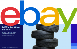 Ebay: 10% Rabatt auf ausgewählten Reifen und Kompletträder mit Gutschein ohne MBW