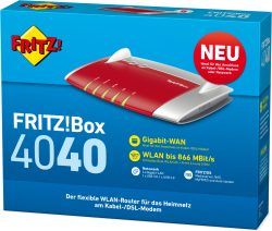 AVM FRITZ!Box 4040 WLAN Router für 56,58 € (72,98 € Idealo) @eBay