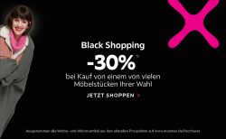 Mömax: Black Shopping mit 30% Rabatt mit Gutschein ohne MBW