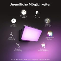 Philips Hue White and Color Ambiance LED Flutlicht Discover kompatibel mit Amazon Alexa für 99,99 € (115,11 € Idealo) @Amazon