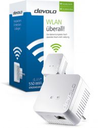 Amazon: devolo dLAN 550 WiFi Powerline WLAN Adapter für nur 41,49 Euro statt 61,89 Euro bei Idealo
