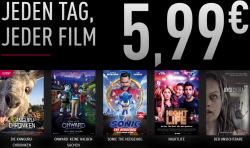 Cinemaxx: Jeder 2D Film an jedem Tag für nur 5,99 Euro in ausgewählten CinemaxX Kinos