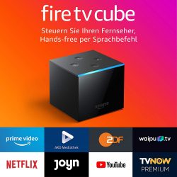Fire TV Cube 4K Ultra HD-Streaming-Mediaplayer Hands-free mit Alexa für nur 89,99 Euro statt 109,90 Euro bei Idealo