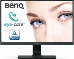 BenQ GW2480E Monitor mit 60 cm (24 Zoll), LED, IPS-Panel, DisplayPort, HDMI für 92,99 € (130,70 € Idealo) @Notebooksbilliger