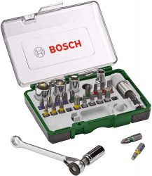 Amazon: Bosch 27tlg. Schrauberbit- und Ratschen-Set für nur 11,69 Euro statt 16,45 Euro bei Idealo