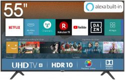 Amazon: Hisense H55BE7000 138 cm (55 Zoll) 4K Ultra HD, HDR, Triple Tuner, Smart TV für nur 314,99 Euro statt 399,40 Euro bei Idealo
