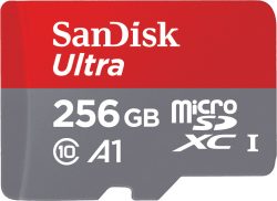 Amazon: SanDisk Ultra 256GB MicroSDXC Speicherkarte + SD-Adapter mit bis zu 100 MB/s, Klasse 10 für nur 26,09 Euro statt 35,28 Euro bei Idealo