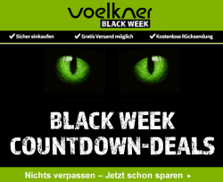 Black Week Countdown Deals bei Voelkner mit wechselnden Angeboten wie z.B. TOOLCRAFT Elektriker Werkzeugset im Koffer für nur 29,99 Euro statt 51,99 Euro...
