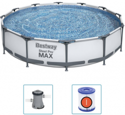 Smyths Toys: Bestway Steel Pro MAX Swimming Pool Set 366x76cm mit Filterpumpe für nur 119,99 Euro statt 193,99 Euro bei Idealo