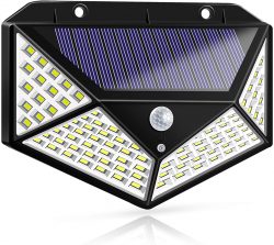 Amazon: Vimite 100 LED Outdoor Solarlampe mit Bewegungsmelder mit Gutschein für nur 8,49 Euro statt 16,99 Euro