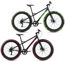 REWE: KS Cycling Mountainbike MTB Fatbike 26 Zoll SNW2458 schwarz oder grün für nur 229,99 Euro statt 327,71 Euro bei Idealo