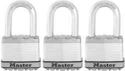 3 Stück Master Lock M5EURTRILF Vorhängeschlösser mit 4 Schlüssel für 24,27 € (40,85 € Idealo) @Amazon