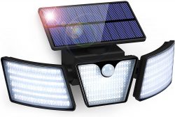 Amazon: GolWof 265 LED Solarlampe für Außen mit Bewegungsmelder mit Gutschein für nur 8,79 Euro statt 21,99 Euro