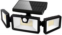 Amazon: SEFON 188 LED Solarlampe für Außen mit Bewegungsmelder mit Gutschein für nur 9,99 Euro statt 19,99 Euro