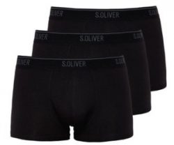 s.Oliver Herren 3er-Pack Jersey-Boxershorts Trunks in grau / schwarz für 11,75€ statt PVG  laut Idealo 27,23€ @About You