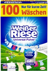 Amazon: Weißer Riese Universal Pulver Vollwaschmittel für 100 Waschladungen ab nur 10,61 Euro statt 16,94 Euro bei Idealo