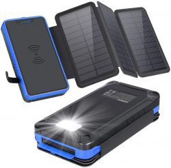 Amazon – xiyihoo 26800mAh Solar Powerbank mit Wireless Ladegerät durch Gutscheincode für 18,58€ statt 30,99€