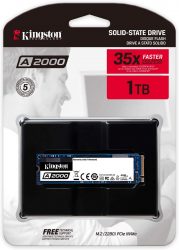 Kingston A2000 NVMe PCIe M.2 2280 interne 1TB SSD für 74,90 € (87,90 € Idealo) @Amazon