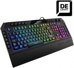 Sharkoon Skiller SGK5 Gaming Tastatur DE Layout mit anpassbarer RGB-Beleuchtung für 29 € (42,50 € Idealo) @Amazon & Kaufland