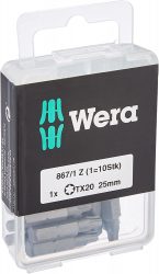 Wera Bit-Sortiment, 867/1 TX 20 DIY, TX 20 x 25 mm  für 7,48€ (PRIME) statt PVG  laut Geizhals 11,88€ @amazon
