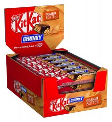 Amazon: 24 Stück Nestlé KitKat Chunky Peanut Butter Knusper Riegel ab nur 9,40 Euro statt 15,89 Euro bei Idealo