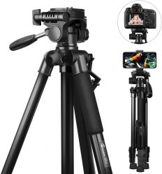 Amazon: GooFoto Profi Kamera Stativ höhenverstellbar bis max. 1,48 Meter mit Tragetasche mit Gutschein für nur 13,99 Euro statt 39,99 Euro