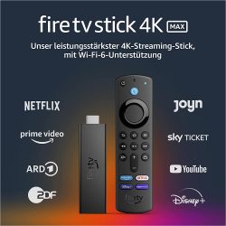 Der neue Fire TV Stick 4K Max mit Wi-Fi 6 und Alexa-Sprachfernbedienung für 39,99 € (64,99 € Idealo) @Amazon und weitere Shops