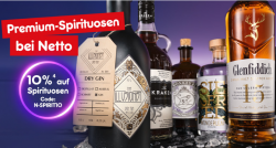 Netto: 10% Rabatt auf alle Spirituosen im Online-Sortiment mit Gutschein ohne MBW