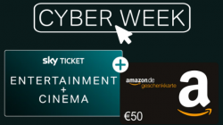 Sky Ticket Entertainment & Cinema + 50 Euro Amazon Gutschein für nur 119,76 Euro (eff.69,76Euro) für 12 Monate statt 179,76 Euro