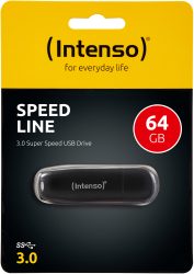 Amazon: Intenso 3533490 Speed Line 64GB Speicherstick USB 3.2 für nur 3,90 Euro statt 7,88 Euro bei Idealo