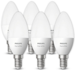 6er Pack Philips Hue LED-Lampem Bluetooth  5,5 W Warmweiß E14 für 55,90 € (68,97 € Idealo) @iBOOD