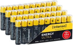 Amazon: Intenso 7501510 Energy Ultra LR03 Alkaline Batterien AAA Micro 40er Pack für nur 6,51 Euro statt 9,90 Euro bei Idealo