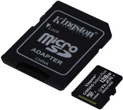 Kingston Canvas Select Plus microSD 128GB Speicherkarte Class 10 inkl. SD Adapter für 9,99 € (13,97 € Idealo) @Amazon