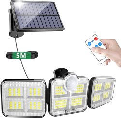 Amazon: BENMA Solarlampe mit Bewegungssensor mit Gutschein für nur 10,79 Euro statt 26,99 Euro