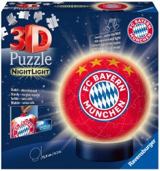 Ravensburger 3D Puzzle 12177 – Nachtlicht Puzzle-Ball FC Bayern München für 11,99€ (PRIME) statt PVG Idealo 19,98€ @amazon