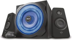 Trust GXT 628 2.1 Lautsprechersystem mit Subwoofer und LED-Beleuchtung 120 Watt für 49,99 € (64,50 € Idealo) @Amazon