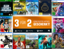 3 für 2 Aktion auf PS4, PS5, Xbox One und PC Games @Saturn