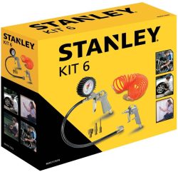 Amazon und Ebay: Stanley 6 teiliges Druckluft Zubehör Set für nur 19,69 Euro statt 37,99 Euro bei Idealo
