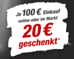 Toom Baumarkt: Nur heute 20 Euro Einkaufsgutschein geschenkt ab 100 Euro Einkauf