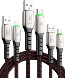 Amazon: 3 Stück INIU USB-C Schnellladekabel 0,5m + 1m + 2m mit geflochtenem Nylon mit Gutschein für nur 5,60 Euro statt 9,33 Euro