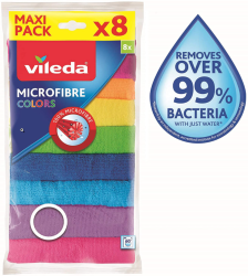 2 x 8 Vileda Microfaser Allzwecktücher Colors Multipack für 8,48€ (PVG: 13€) @ amazon