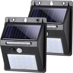 Amazon: 2 Stück SALCAR Solarlampen mit Bewegungsmelder mit Gutschein für nur 9,59 Euro statt 15,99 Euro