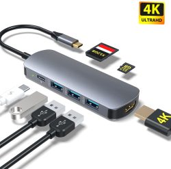 Amazon: Cappuon Multiport 7-in-1 Aluminium USB-C Hub mit Rabattgutschein für nur 14,99 Euro statt 29,99 Euro