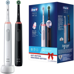 Amazon – Oral-B PRO 3 3900 Elektrische Zahnbürste im Doppelpack für 48,99€ (PVG: 59,91€)