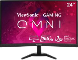 ViewSonic VX2468-PC-MHD 60 cm (24 Zoll) Curved Gaming Monitor Full-HD FreeSync Premium mit Lautsprecher für 139 € (173,25 € Idealo) @Amazon