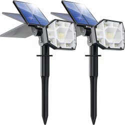 Amazon: 2er Pack Biling Solar Außenstrahler mit Gutschein für nur 14,99 Euro statt 29,98 Euro