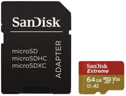 SanDisk Extreme 64 GB microSDXC Memory Card für 9,00€ (PRIME) statt PVG laut Idealo 14,40€  @amazon