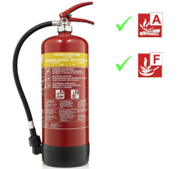 Smartwares VB6 6 Liter Feuerlöscher Brandklasse A und F für 48,90 € (80,45 € Idealo) @iBOOD