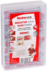 Amazon: Fischer 535971 MEISTER-BOX DUOPOWER Dübelbox mit 132 Dübeln für nur 11,49 Euro statt 14,49 Euro bei Idealo